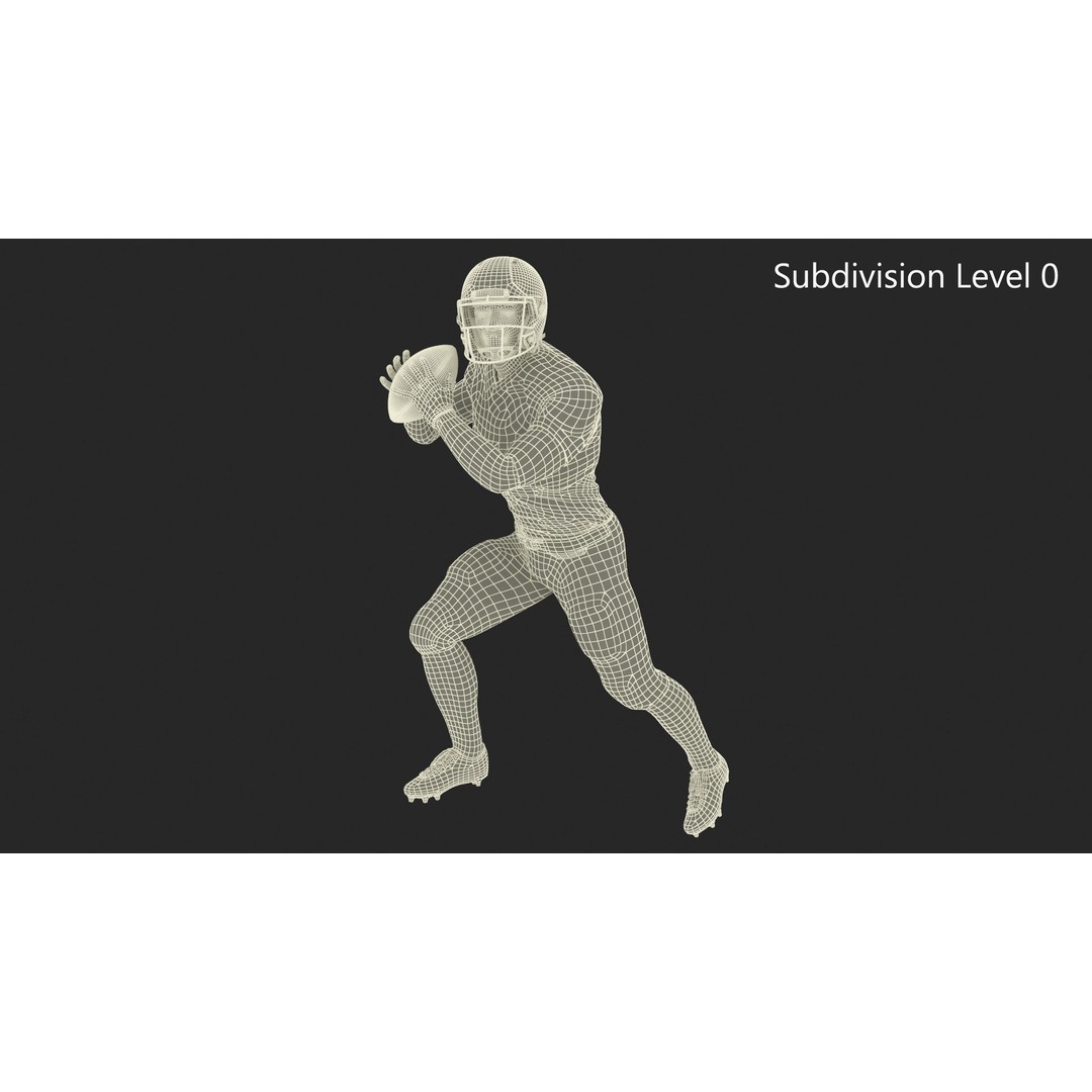 Cleveland Browns Football Player 3D Model – Game-Ready PBR Asset - View 17