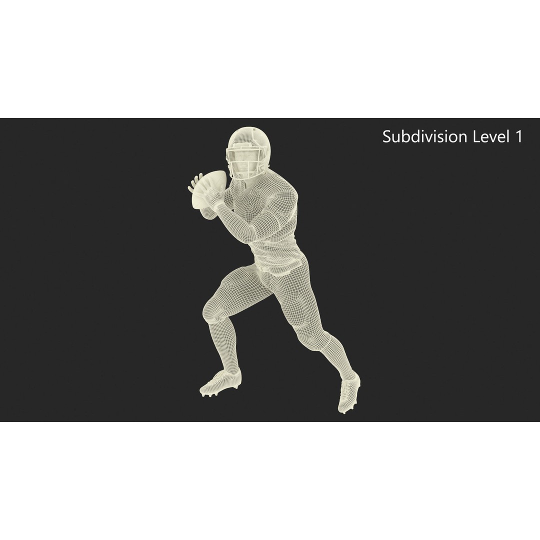 Cleveland Browns Football Player 3D Model – Game-Ready PBR Asset - View 18