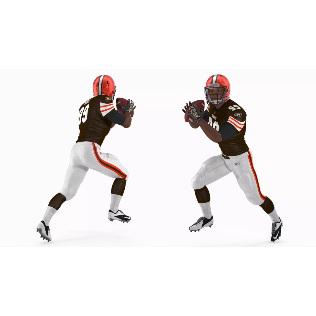 Cleveland Browns Football Player 3D Model – Game-Ready PBR Asset - View 2