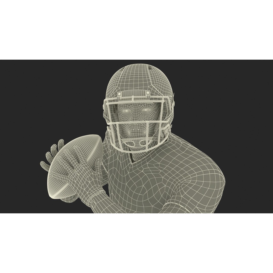 Cleveland Browns Football Player 3D Model – Game-Ready PBR Asset - View 25