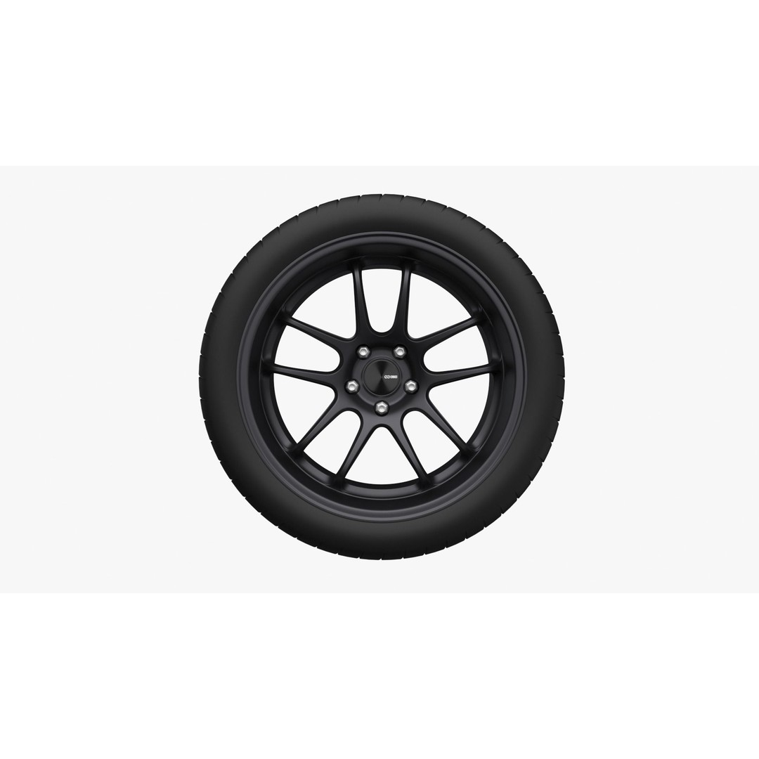 Enkei PF01 EVO Wheel Rim 3D Model – High Poly Vehicle Asset, FBX - View 16