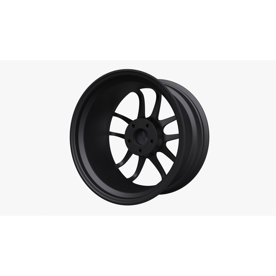 Enkei PF01 EVO Wheel Rim 3D Model – High Poly Vehicle Asset, FBX - View 4