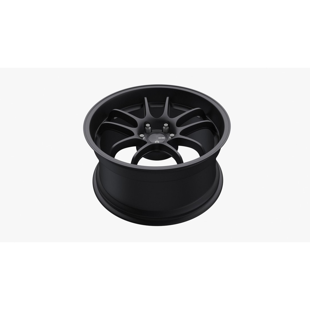 Enkei PF01 EVO Wheel Rim 3D Model – High Poly Vehicle Asset, FBX - View 9