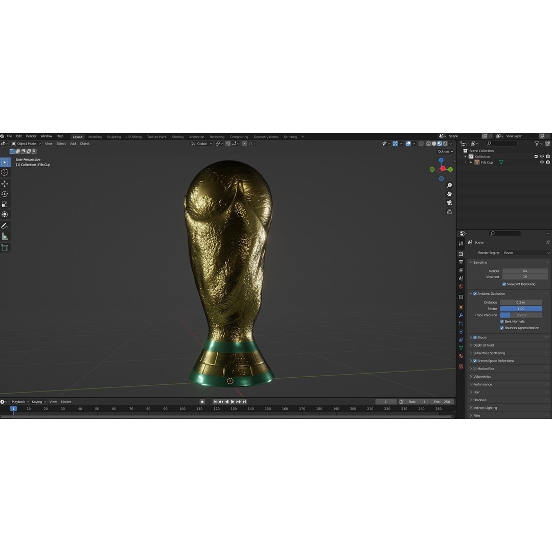 FIFA World Cup 3D Model – Low Poly PBR Game Asset, FBX - View 18