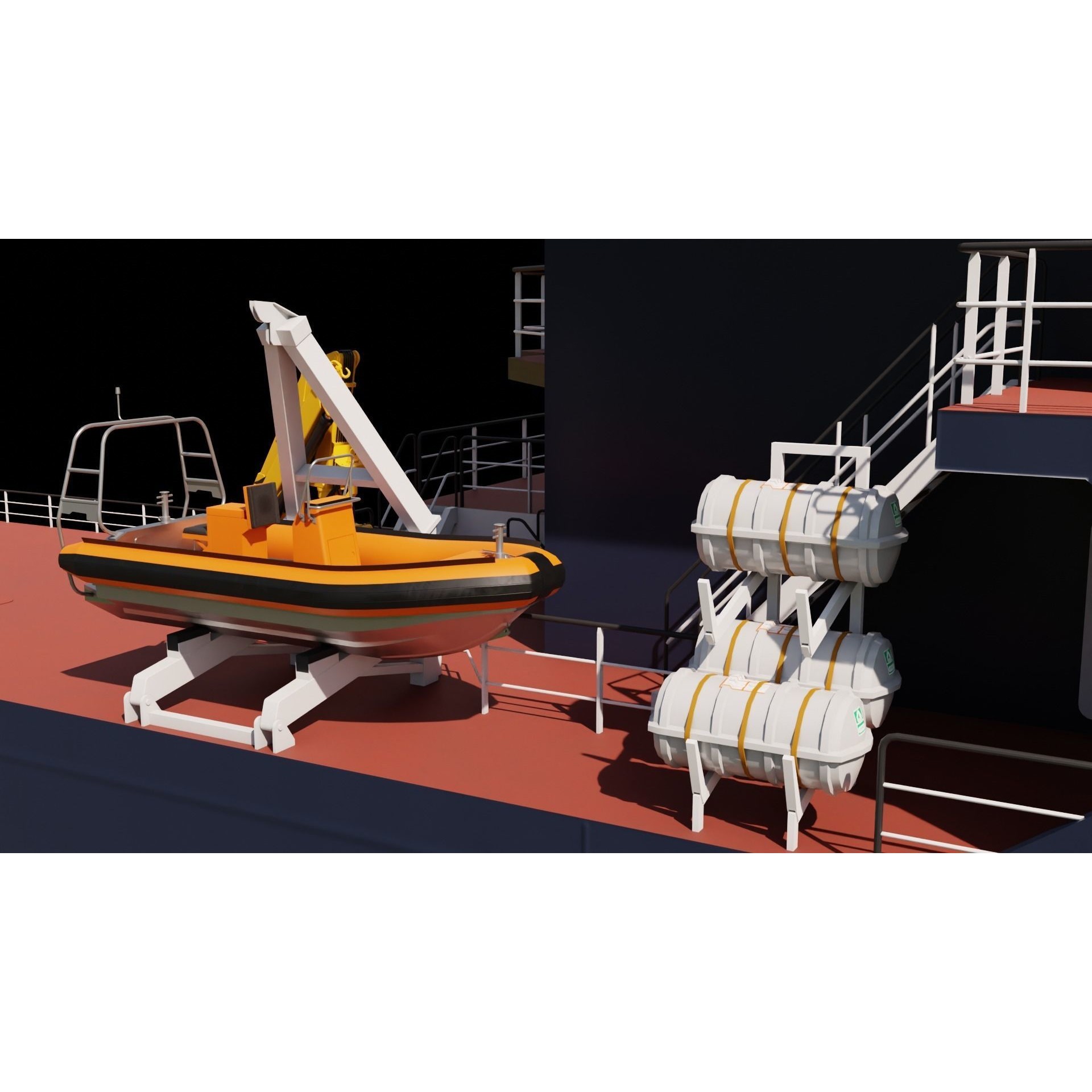 VanStee Offshore Multibuster 8020 - Game-Ready 3D Model - View 10