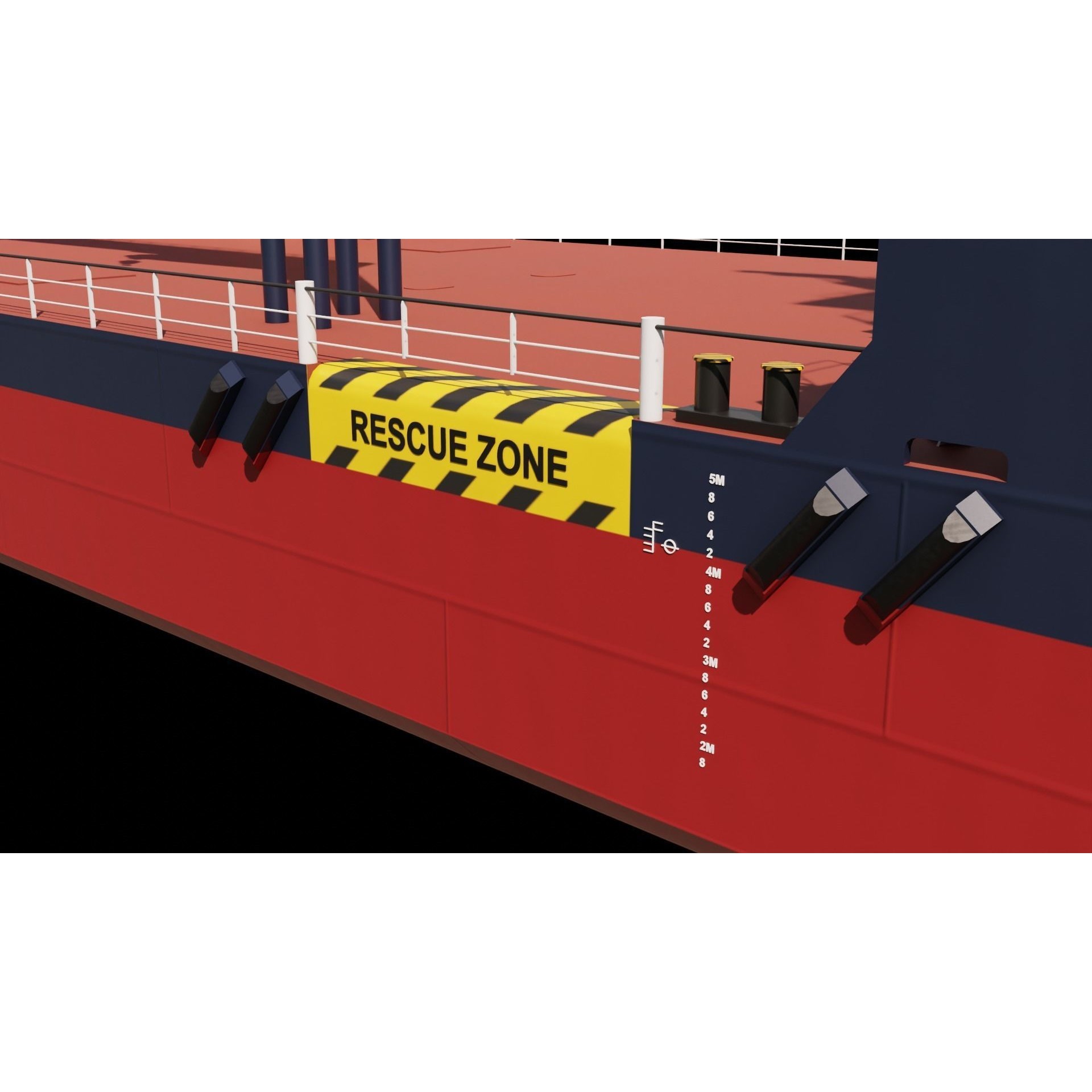 VanStee Offshore Multibuster 8020 - Game-Ready 3D Model - View 11