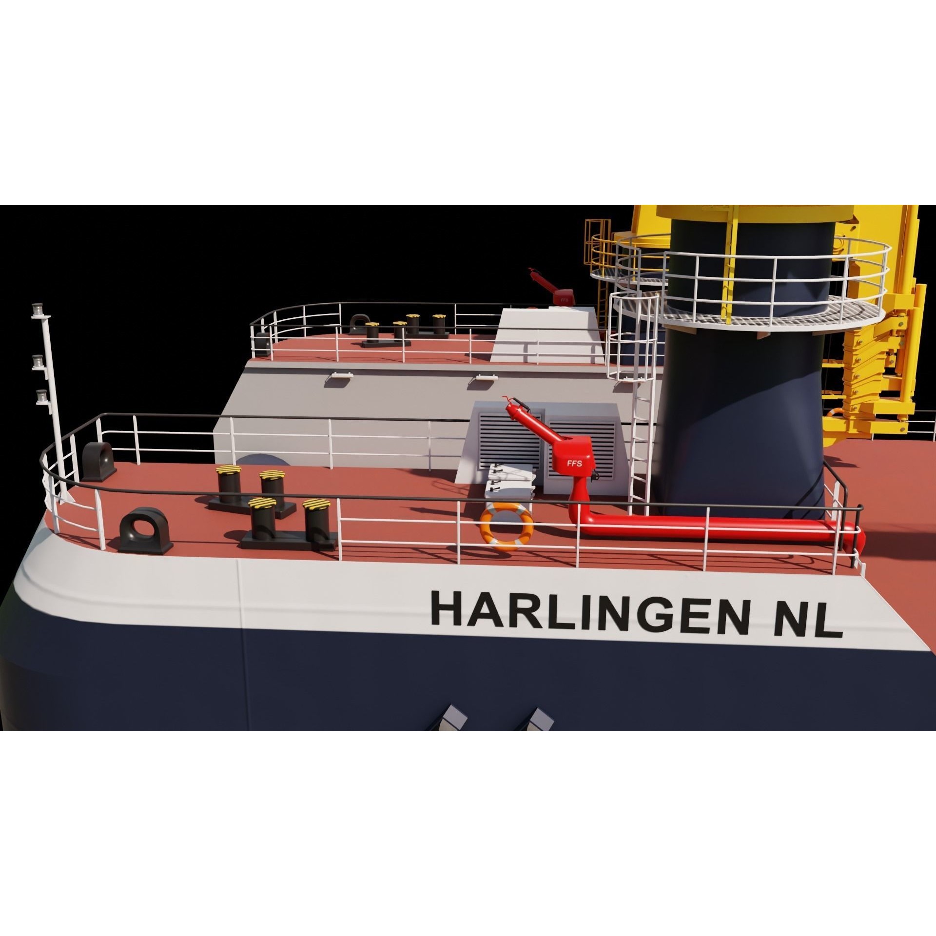 VanStee Offshore Multibuster 8020 - Game-Ready 3D Model - View 13