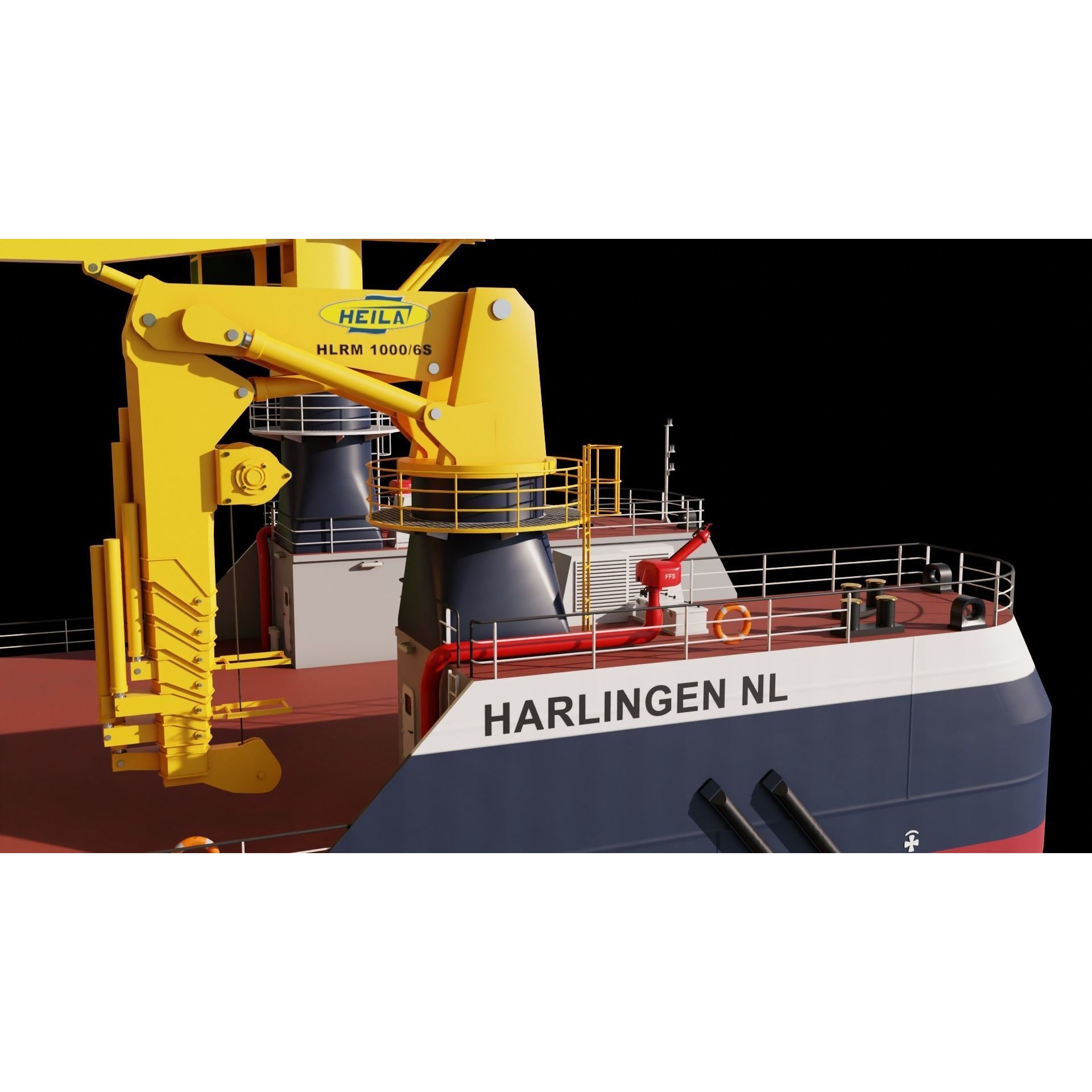 VanStee Offshore Multibuster 8020 - Game-Ready 3D Model - View 15