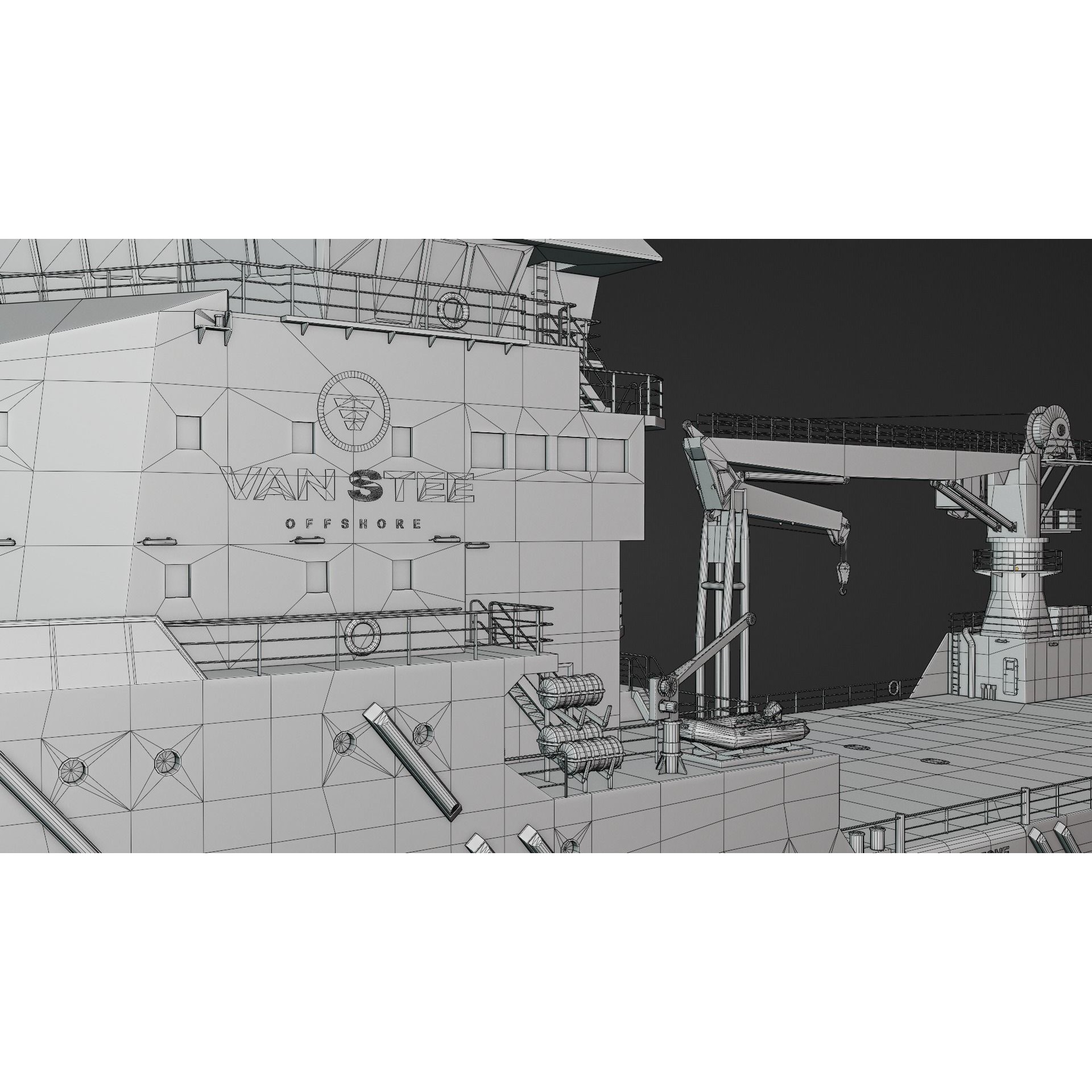 VanStee Offshore Multibuster 8020 - Game-Ready 3D Model - View 23