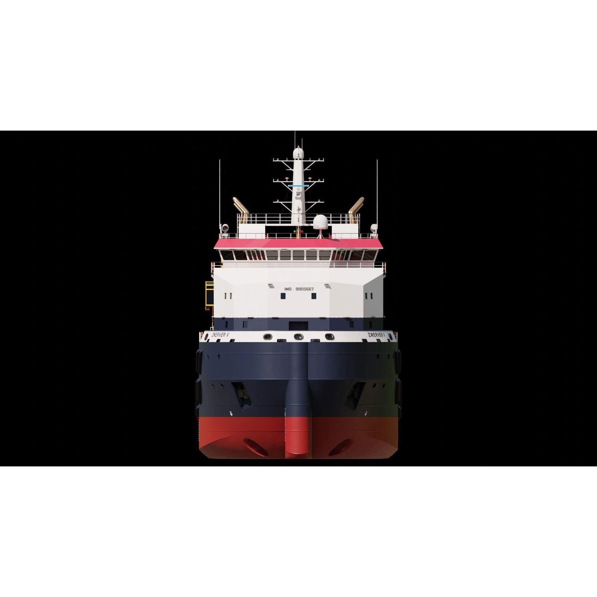 VanStee Offshore Multibuster 8020 - Game-Ready 3D Model - View 4