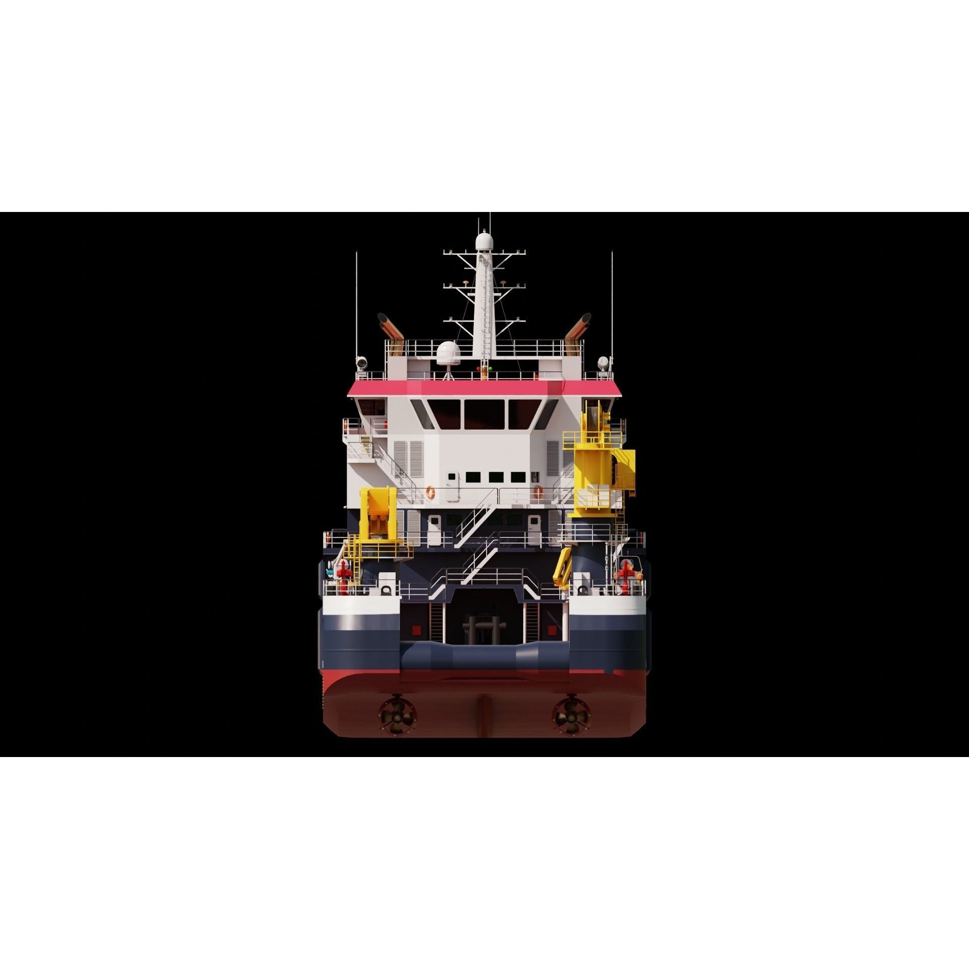 VanStee Offshore Multibuster 8020 - Game-Ready 3D Model - View 6