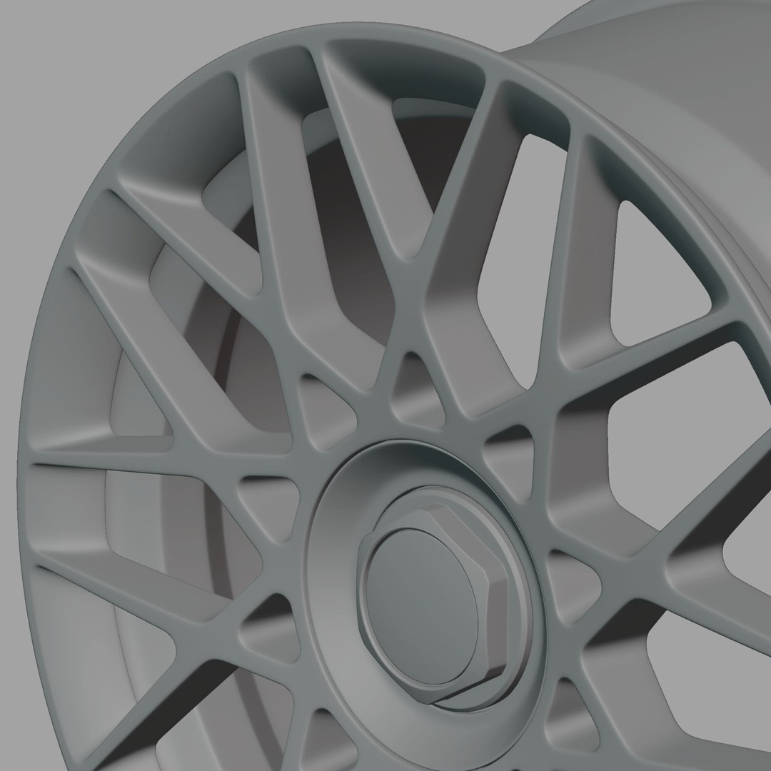 Rotiform BLQ-C Option 1 Wheel 3D Model – High Poly PBR Asset, FBX, OBJ - View 15