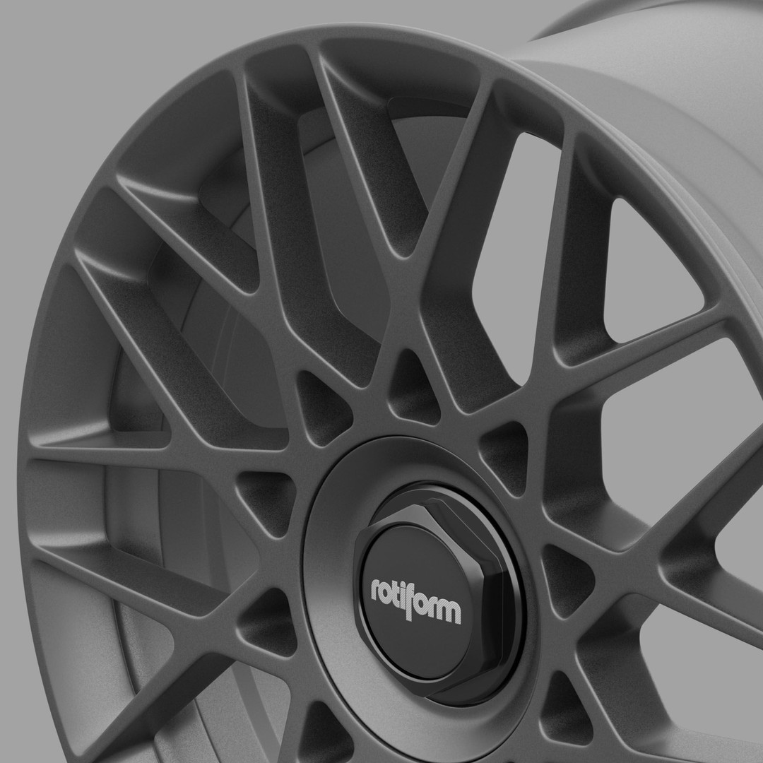 Rotiform BLQ-C Option 1 Wheel 3D Model – High Poly PBR Asset, FBX, OBJ - View 16
