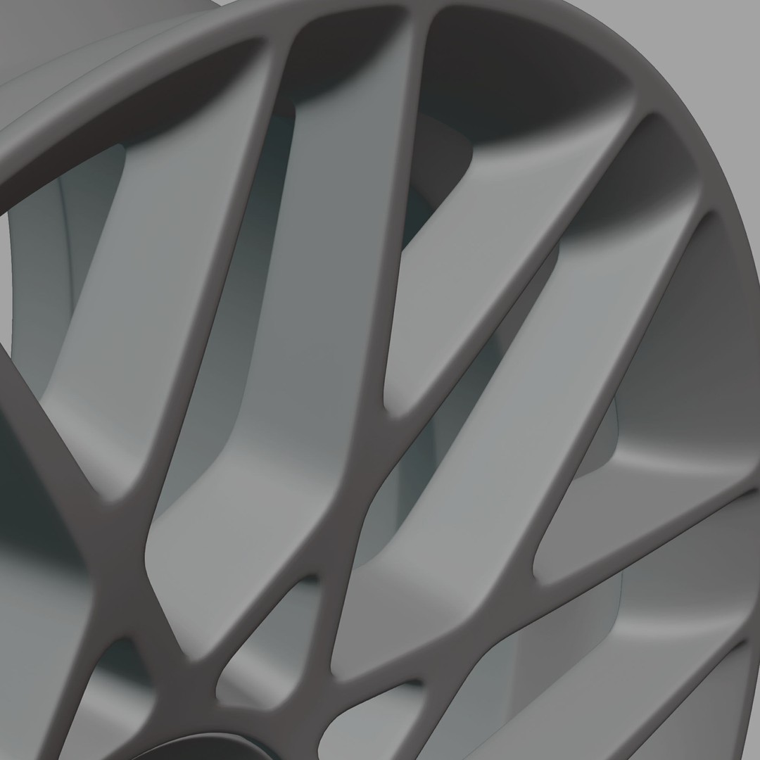 Rotiform BLQ-C Option 1 Wheel 3D Model – High Poly PBR Asset, FBX, OBJ - View 19