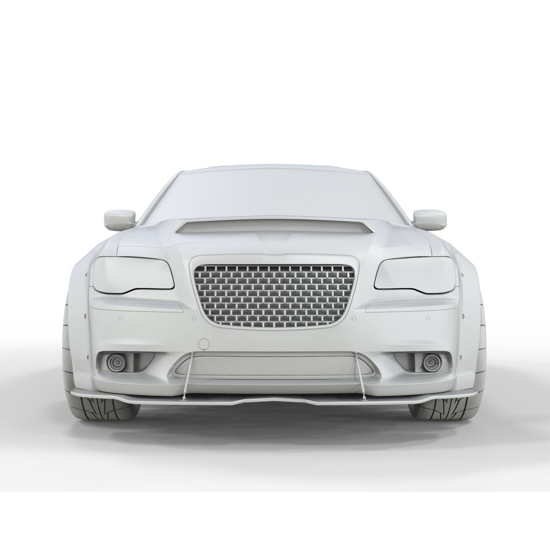Chrysler 300C 3D Model – Modified Widebody with Detailed Interior, FBX, OBJ, Blender - View 10