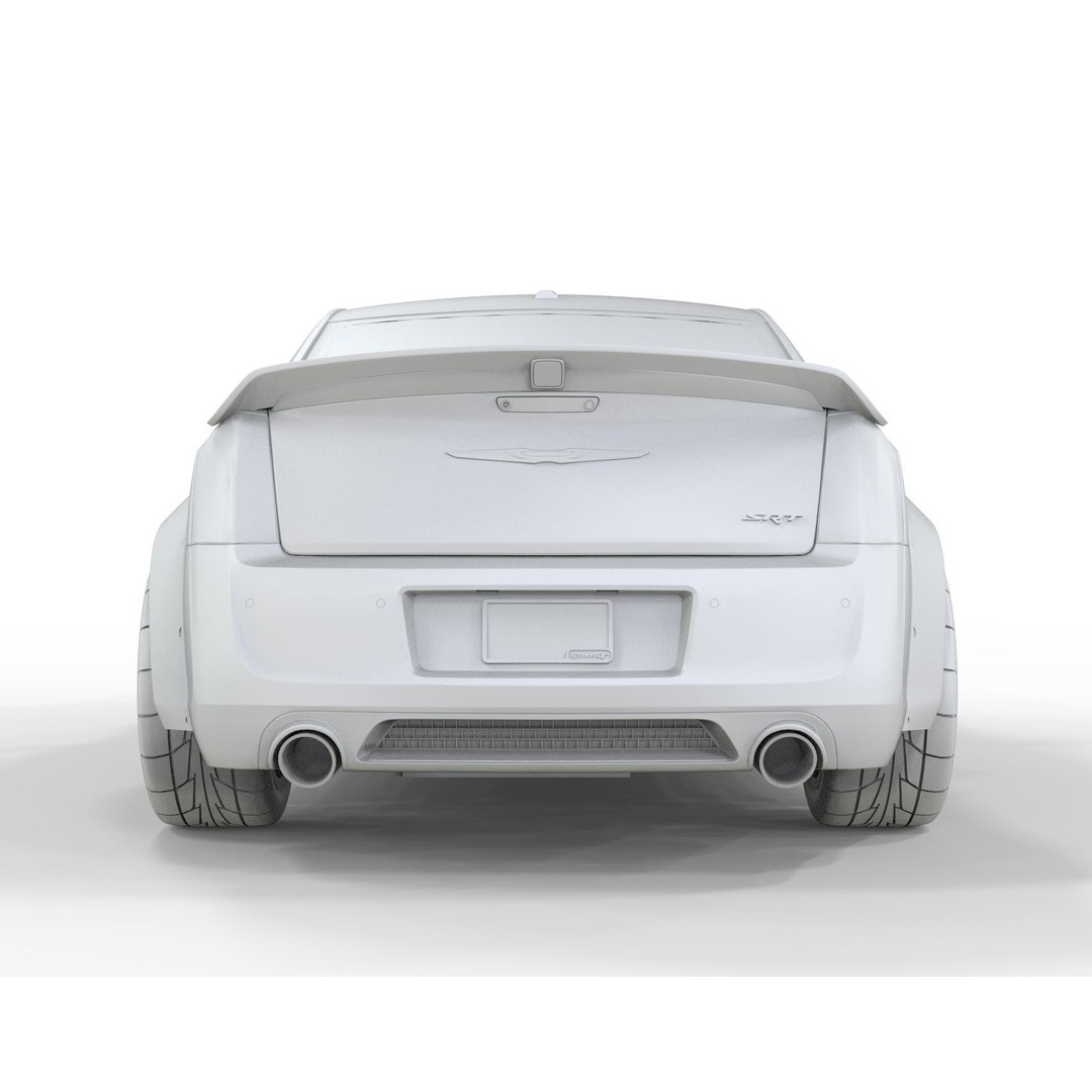 Chrysler 300C 3D Model – Modified Widebody with Detailed Interior, FBX, OBJ, Blender - View 11