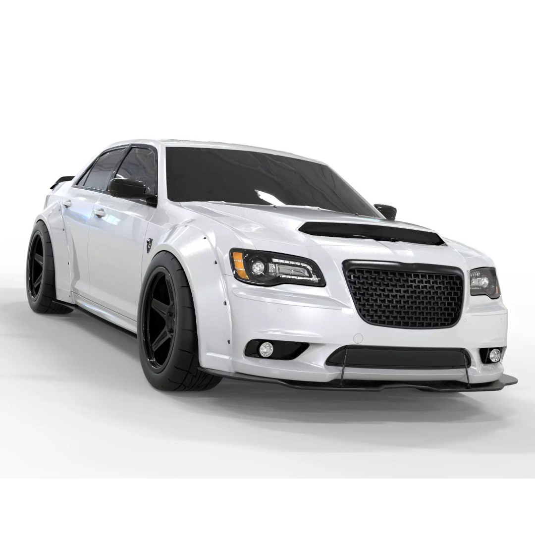 Chrysler 300C 3D Model – Modified Widebody with Detailed Interior, FBX, OBJ, Blender - View 2