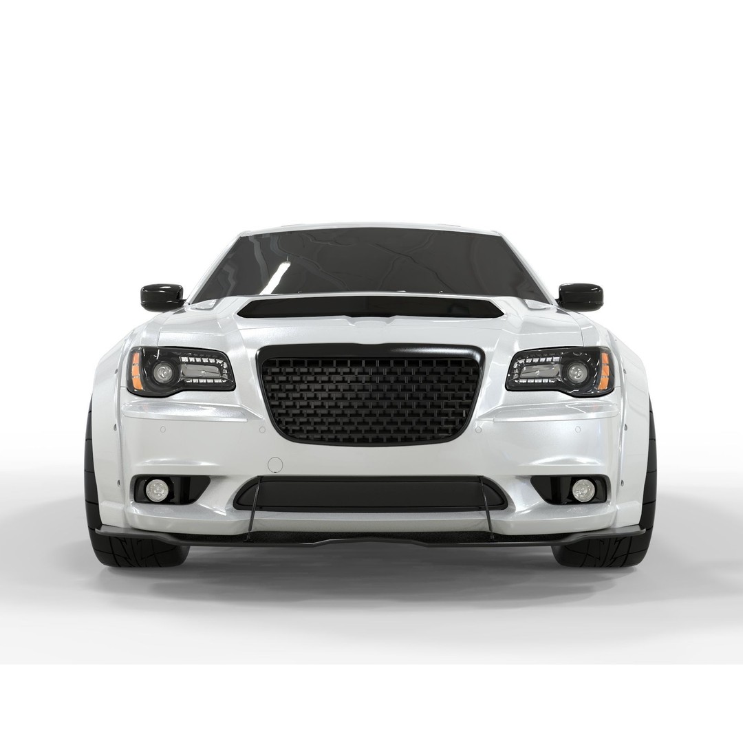 Chrysler 300C 3D Model – Modified Widebody with Detailed Interior, FBX, OBJ, Blender - View 4