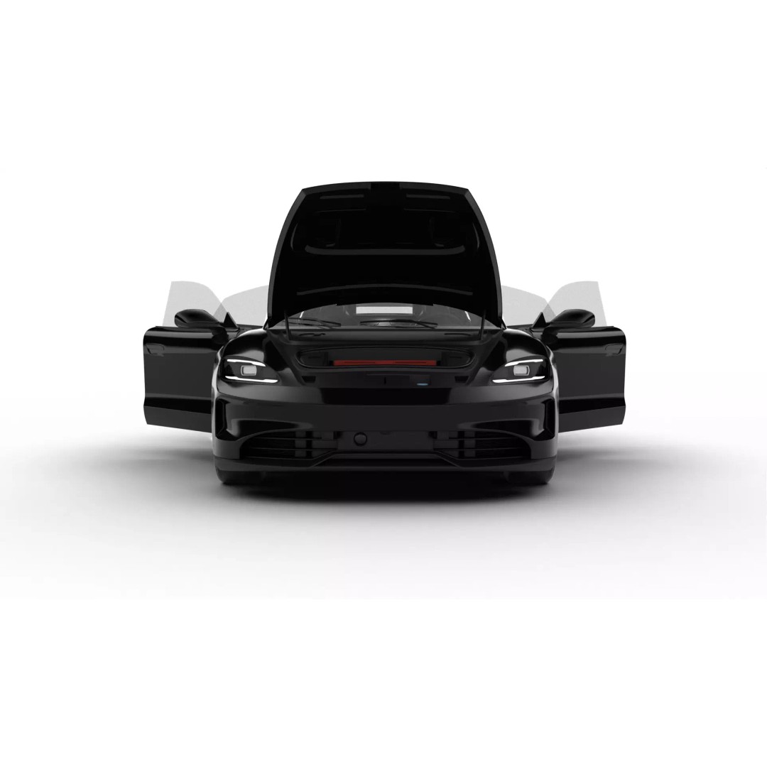Porsche Taycan 4 Black Edition 2026 3D Model – High Poly Rigged Asset, FBX - View 16