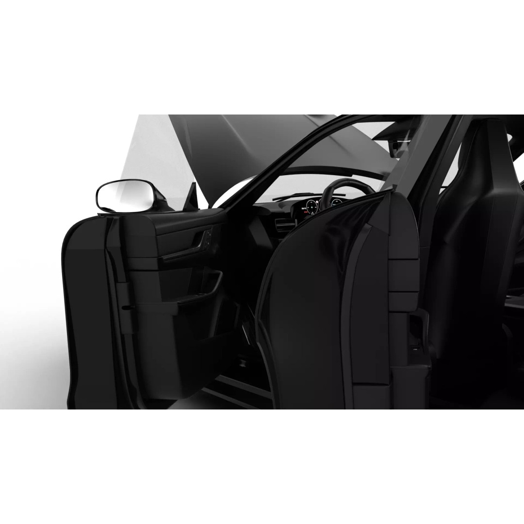 Porsche Taycan 4 Black Edition 2026 3D Model – High Poly Rigged Asset, FBX - View 19