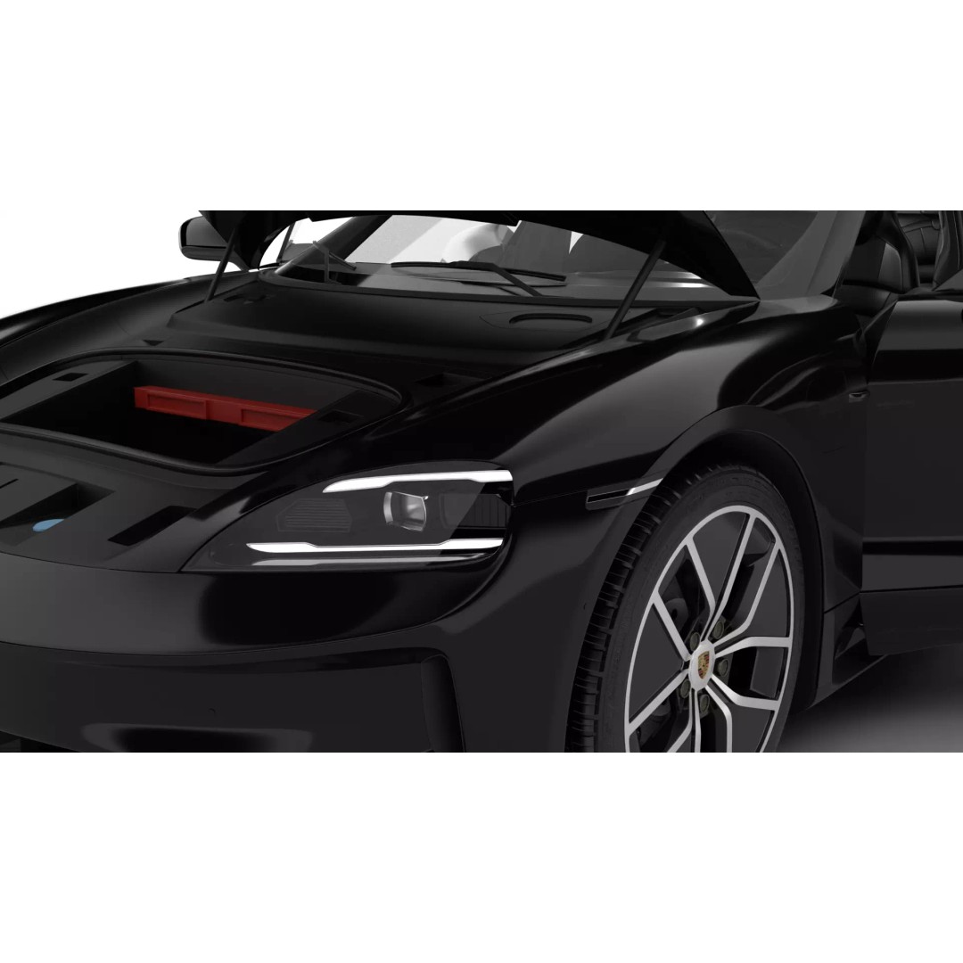 Porsche Taycan 4 Black Edition 2026 3D Model – High Poly Rigged Asset, FBX - View 20