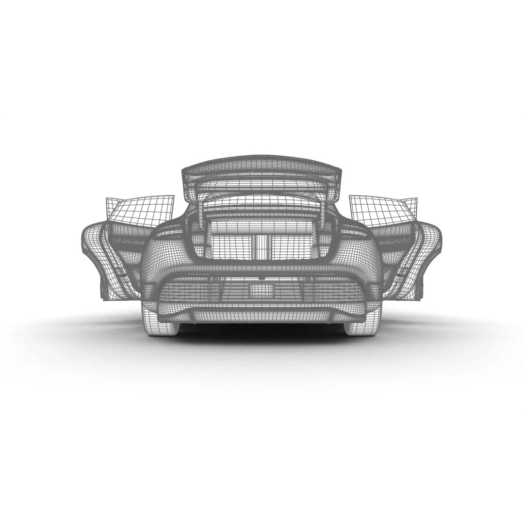 Porsche Taycan 4 Black Edition 2026 3D Model – High Poly Rigged Asset, FBX - View 40