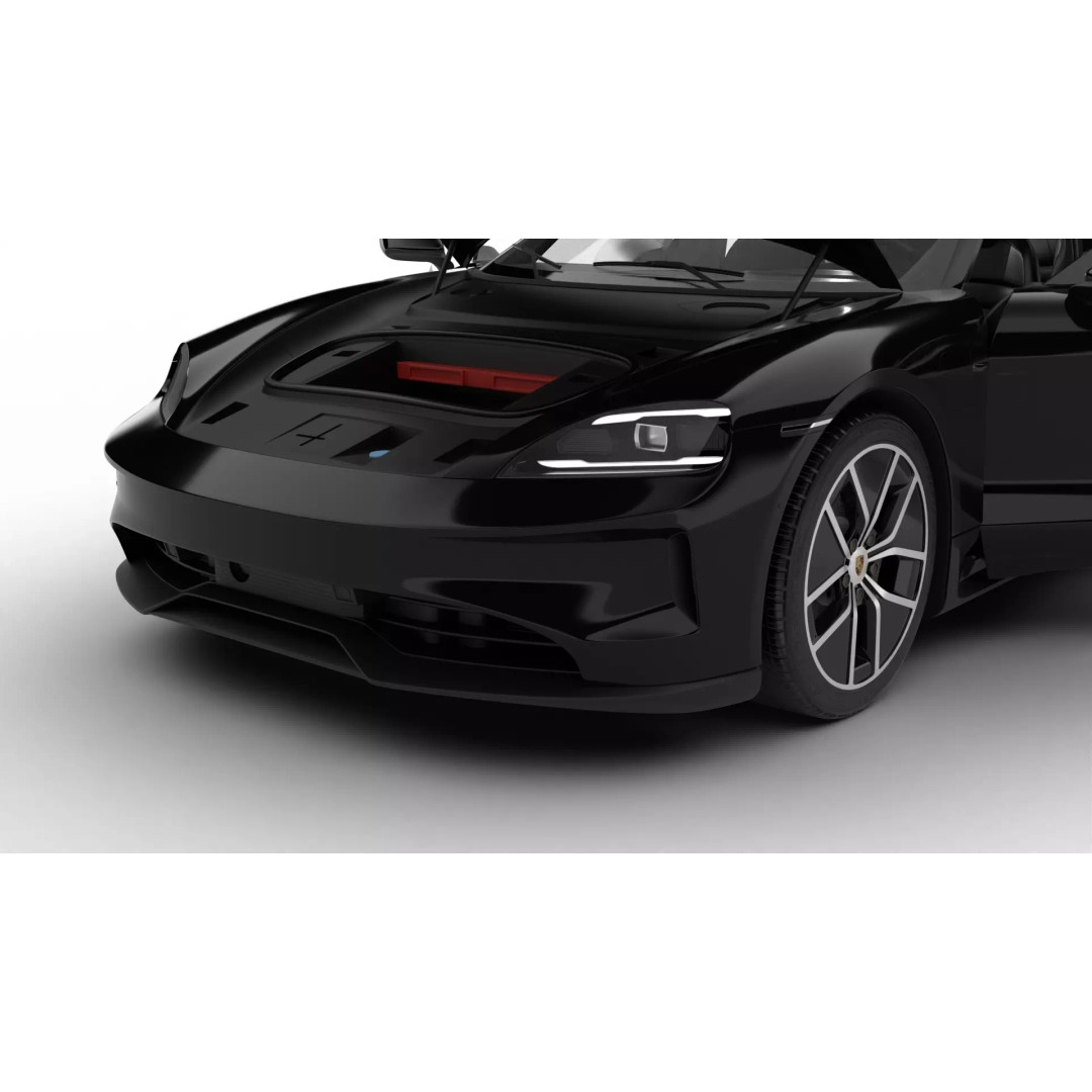 Porsche Taycan 4 Black Edition 2026 3D Model – High Poly Rigged Asset, FBX - View 6