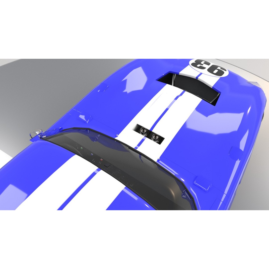 AC Cobra Daytona 3D Model – Low Poly Racing Car, FBX, OBJ - View 9