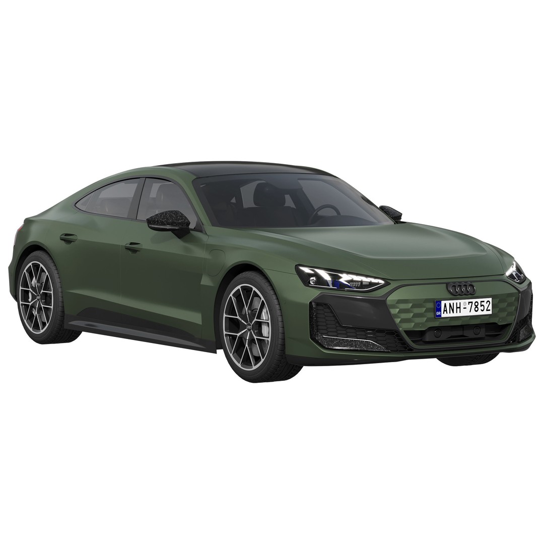 Audi RS e-tron GT 3D Model – High Poly Luxury Coupe, FBX, OBJ - View 3