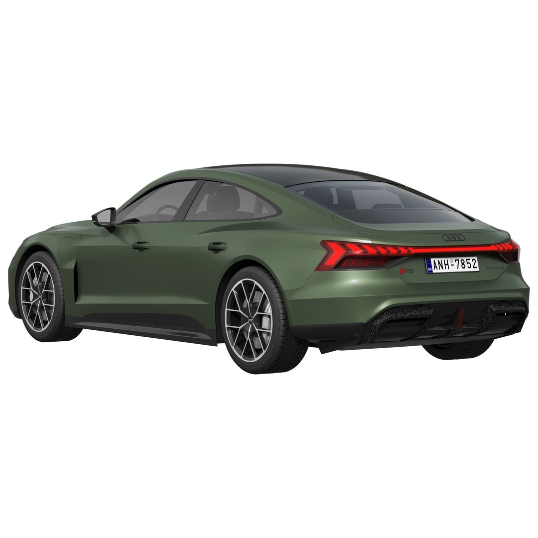 Audi RS e-tron GT 3D Model – High Poly Luxury Coupe, FBX, OBJ - View 4