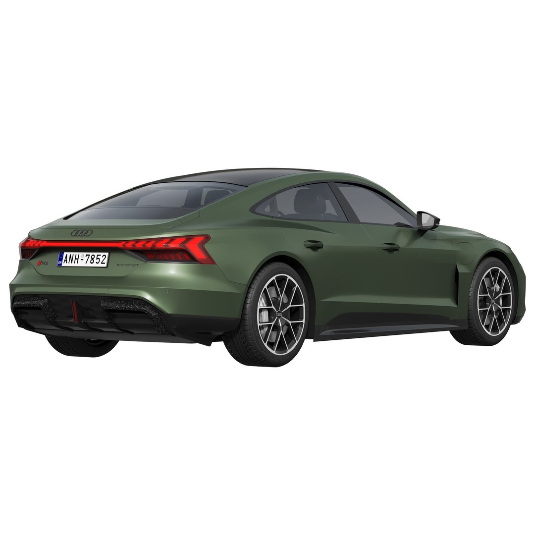 Audi RS e-tron GT 3D Model – High Poly Luxury Coupe, FBX, OBJ - View 5