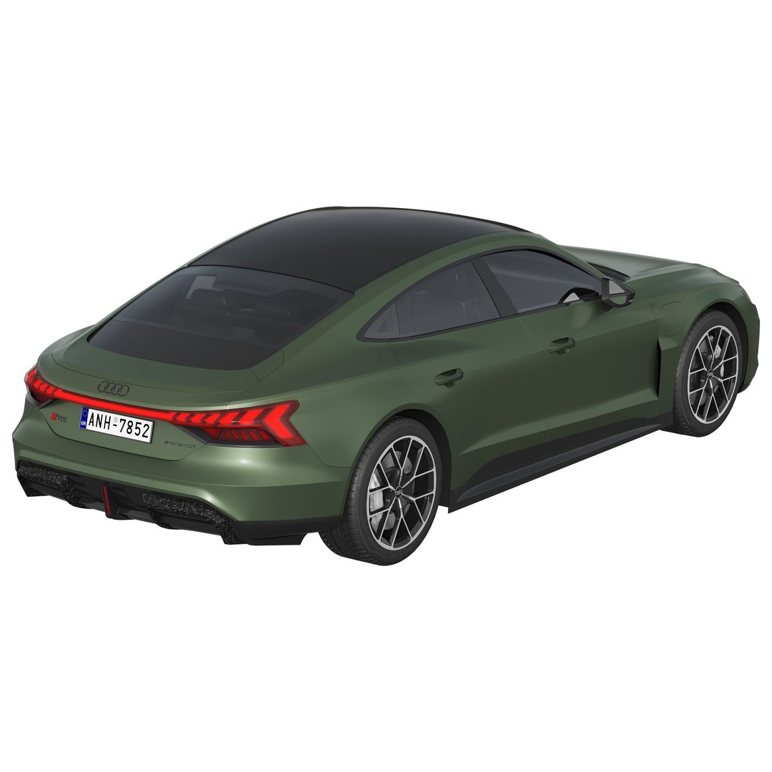 Audi RS e-tron GT 3D Model – High Poly Luxury Coupe, FBX, OBJ - View 6