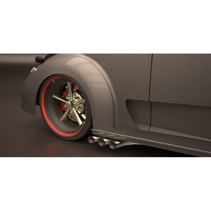Chevrolet Master de Luxe 1939 3D Model – Modified Racing Design, FBX, OBJ - View 14