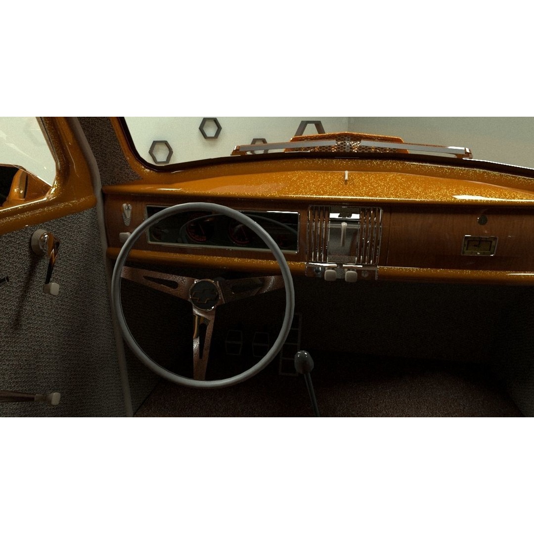 Chevrolet Master de Luxe 1939 3D Model – Modified Racing Design, FBX, OBJ - View 6