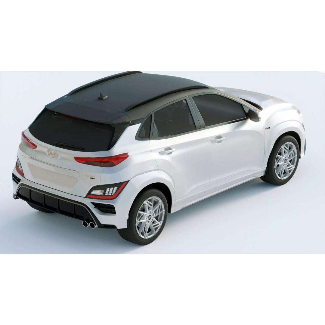 Hyundai Kona N 2021 3D Model – High Poly Game-Ready Asset, FBX, Blender - View 12