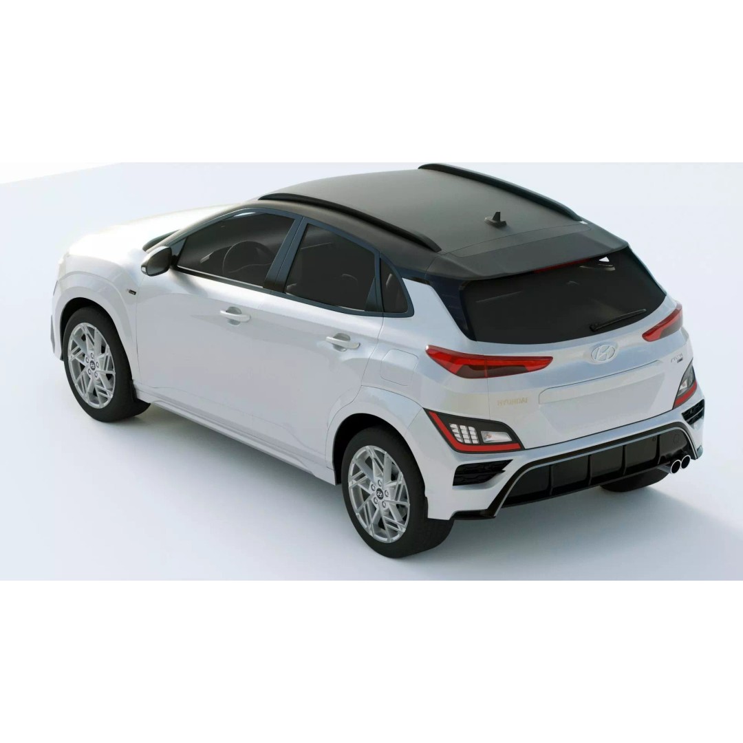 Hyundai Kona N 2021 3D Model – High Poly Game-Ready Asset, FBX, Blender - View 13