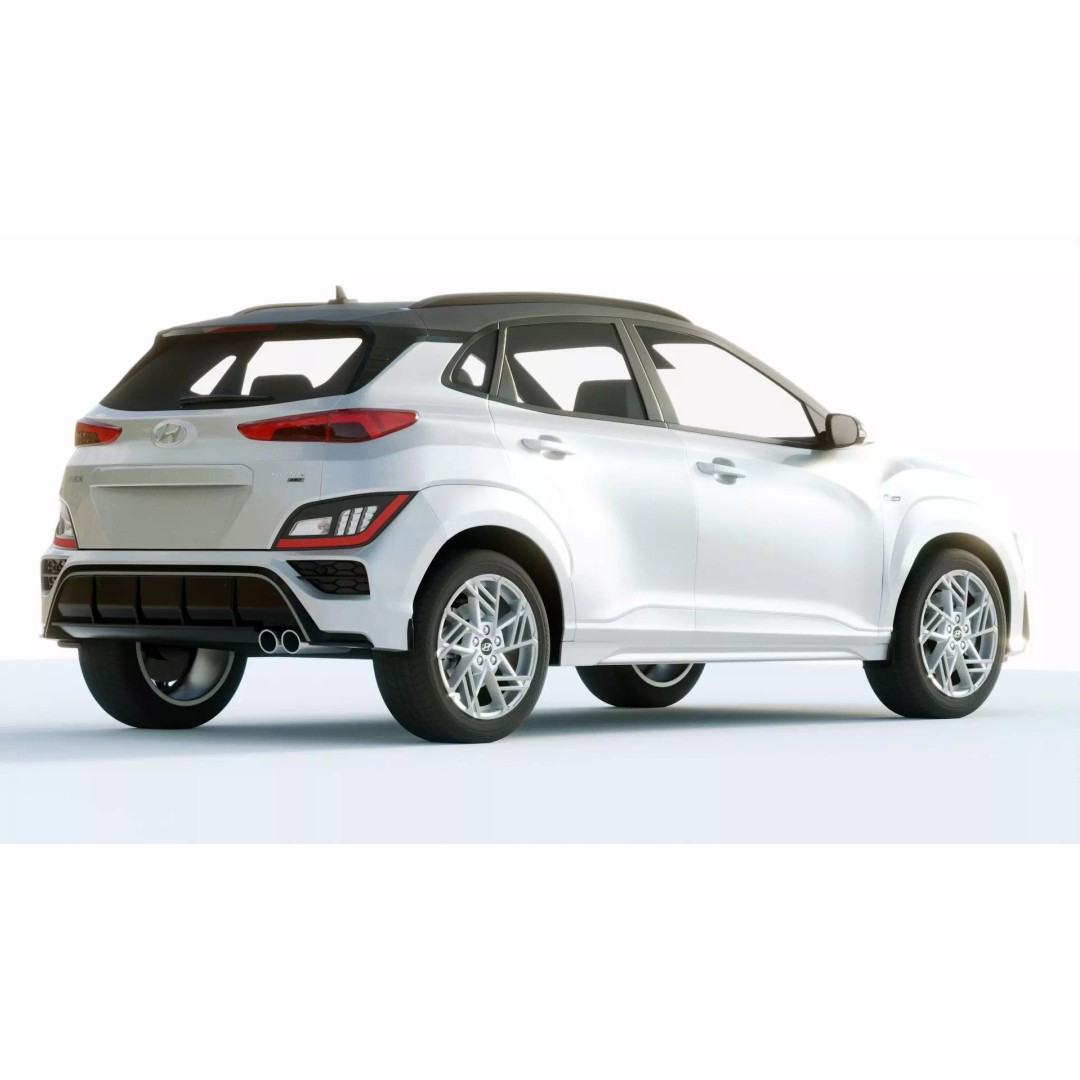 Hyundai Kona N 2021 3D Model – High Poly Game-Ready Asset, FBX, Blender - View 15