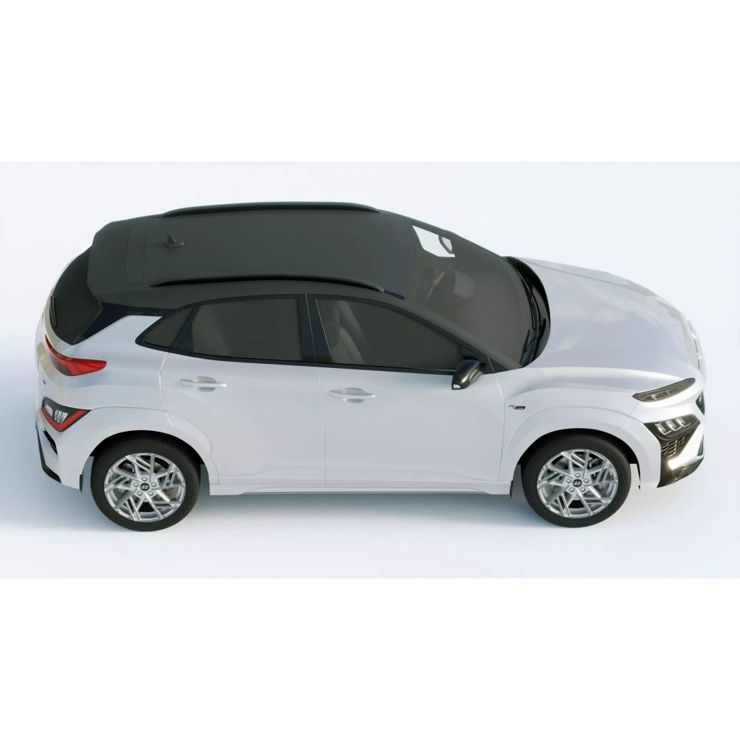 Hyundai Kona N 2021 3D Model – High Poly Game-Ready Asset, FBX, Blender - View 7