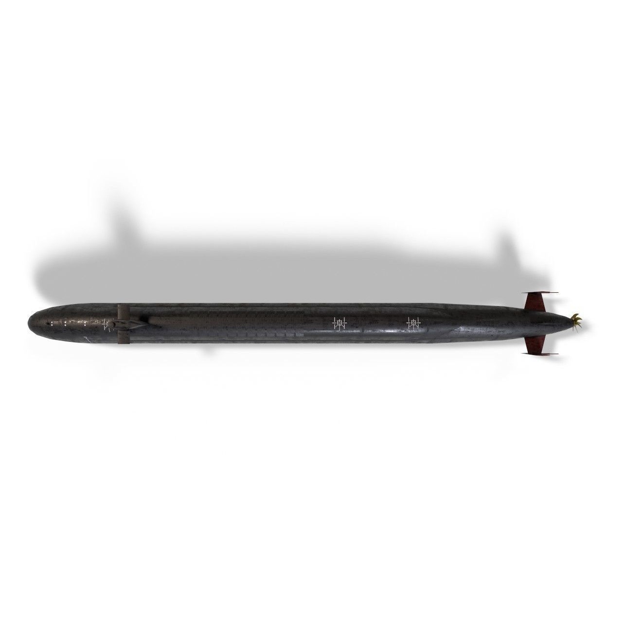 Ohio Class Submarine - Low-Poly Game-Ready 3D Model - View 12