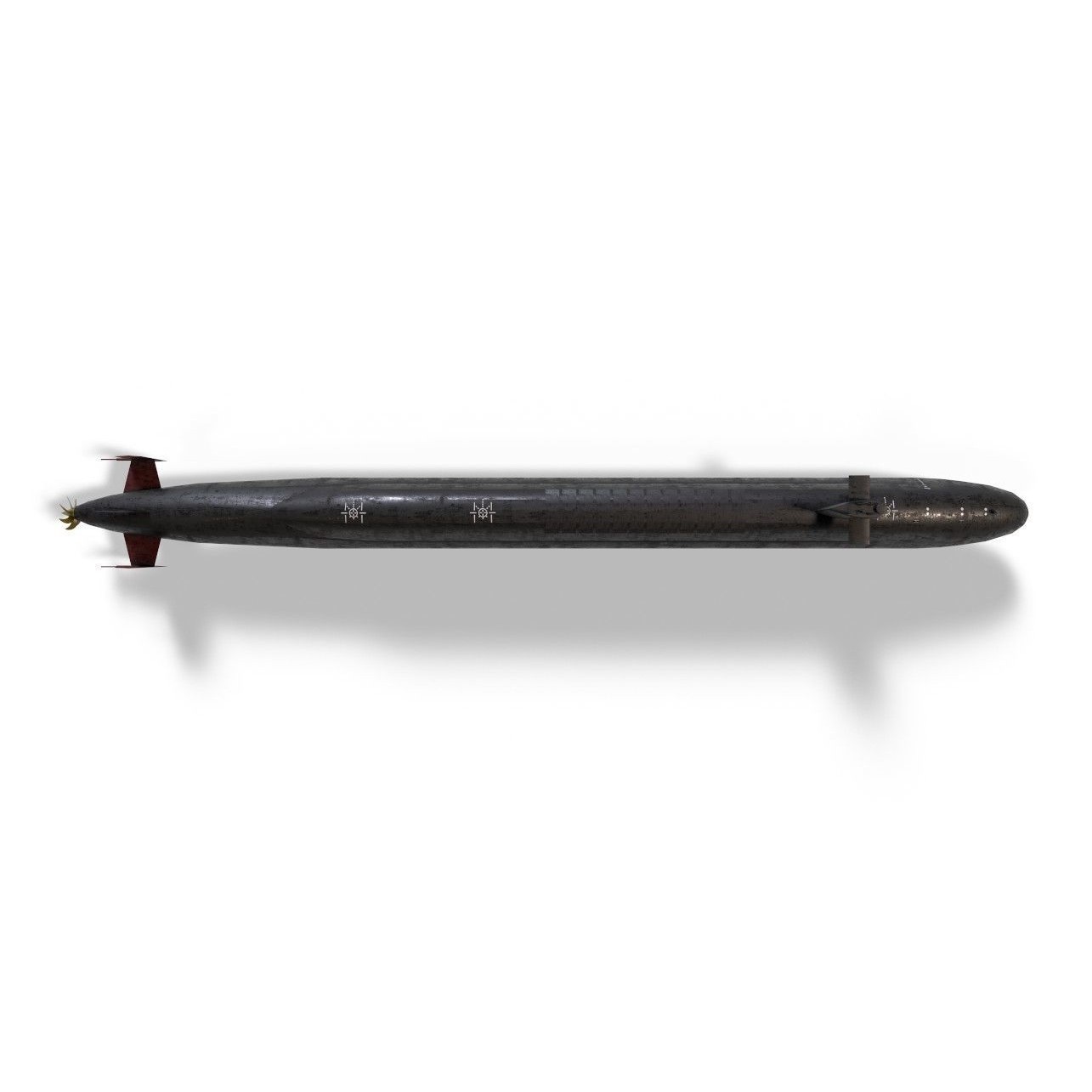 Ohio Class Submarine - Low-Poly Game-Ready 3D Model - View 13