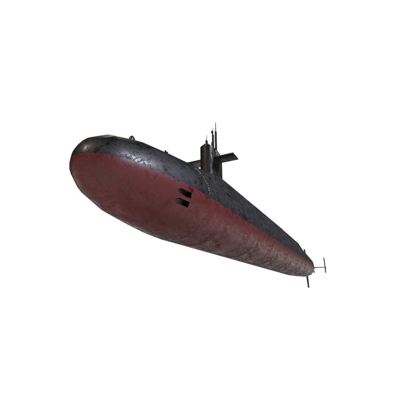 Ohio Class Submarine - Low-Poly Game-Ready 3D Model - View 15