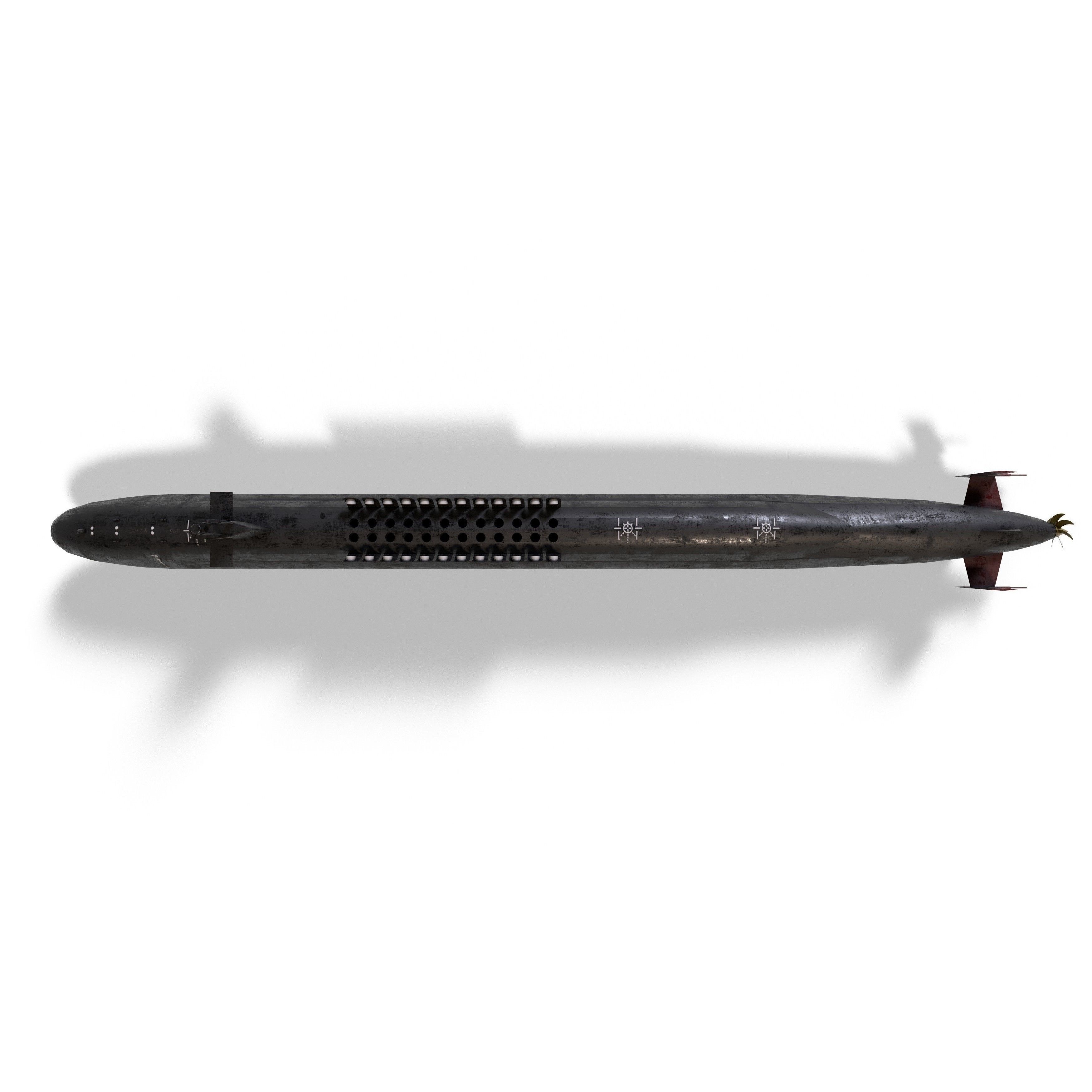 Ohio Class Submarine - Low-Poly Game-Ready 3D Model - View 18