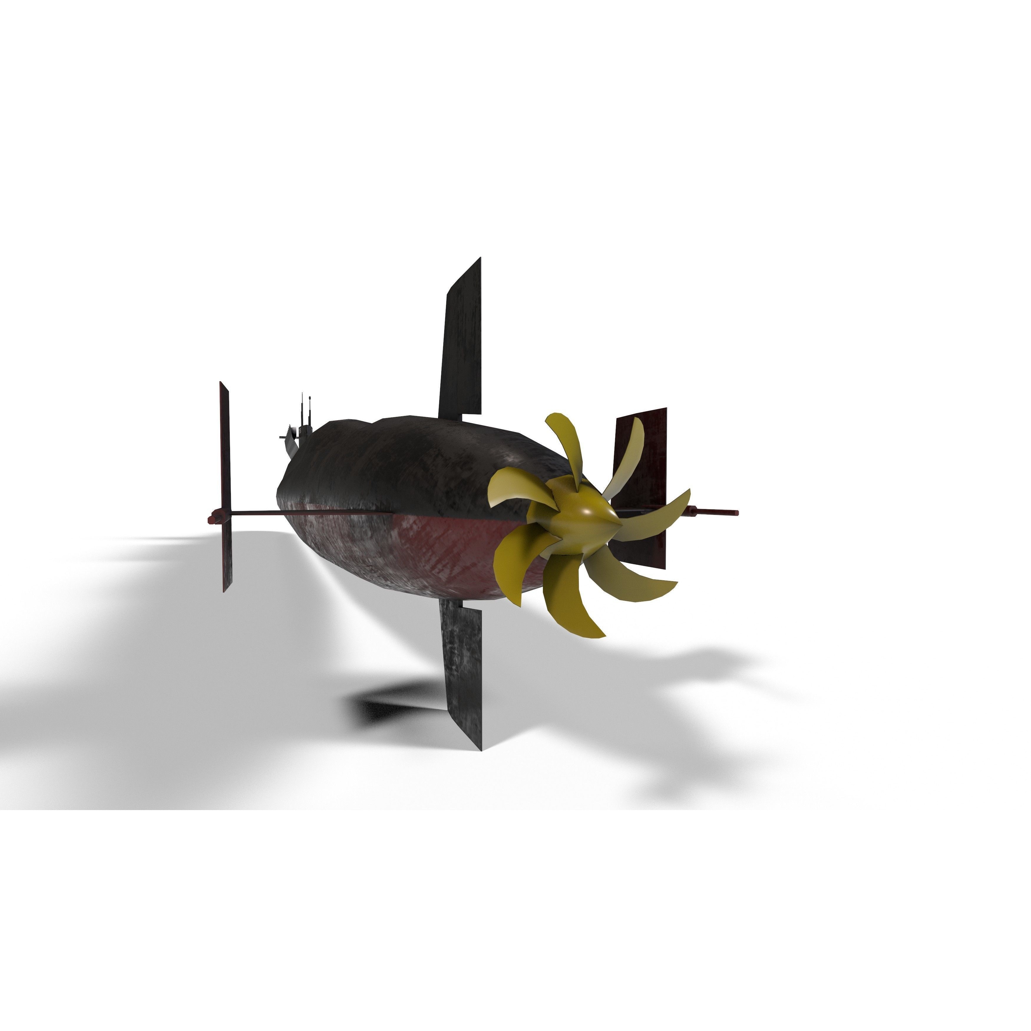 Ohio Class Submarine - Low-Poly Game-Ready 3D Model - View 20