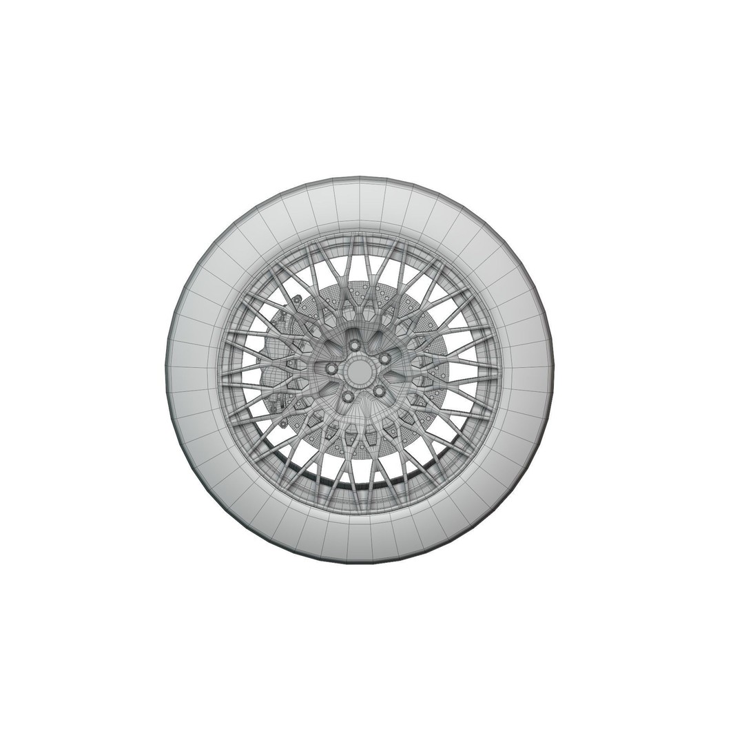 Realistic Rim and Tire 3D Model – Low Poly, Game Ready, Blender, FBX, OBJ - View 15