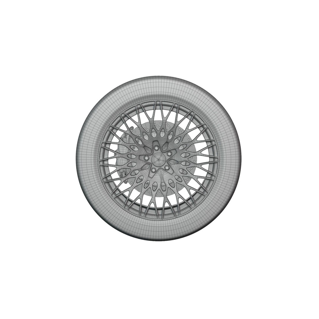 Realistic Rim and Tire 3D Model – Low Poly, Game Ready, Blender, FBX, OBJ - View 16