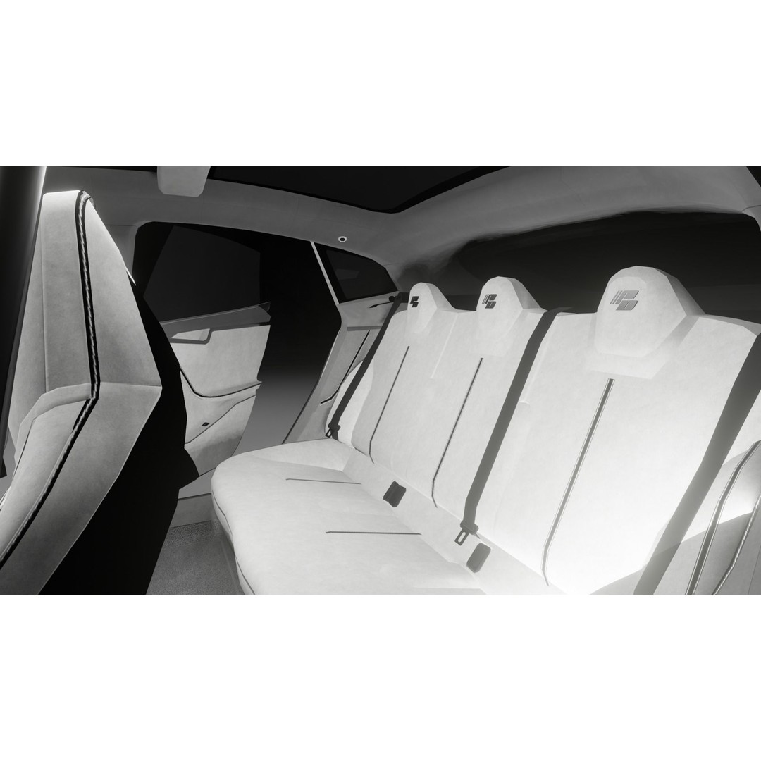 Tesla Model S 3D Model – Low Poly Rigged Game Asset, FBX, OBJ - View 8