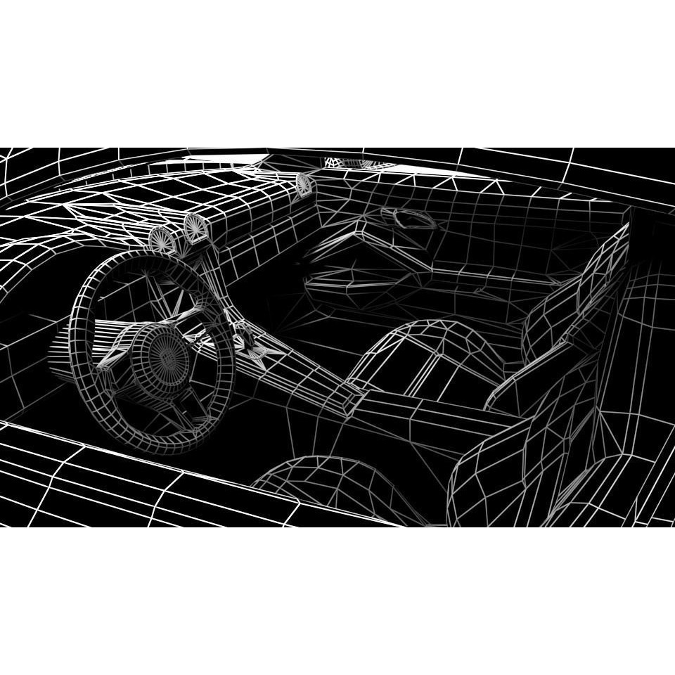 Porsche Cayman 2017 3D Model – Low Poly Game Asset, FBX - View 11
