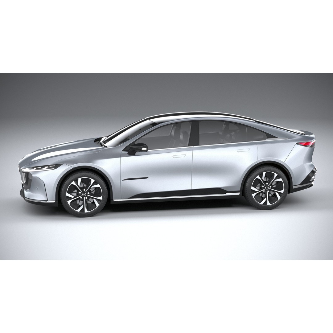 Mazda EZ-6 2025 3D Model – High Poly Luxury Sedan, FBX, OBJ, 3dsmax - View 10