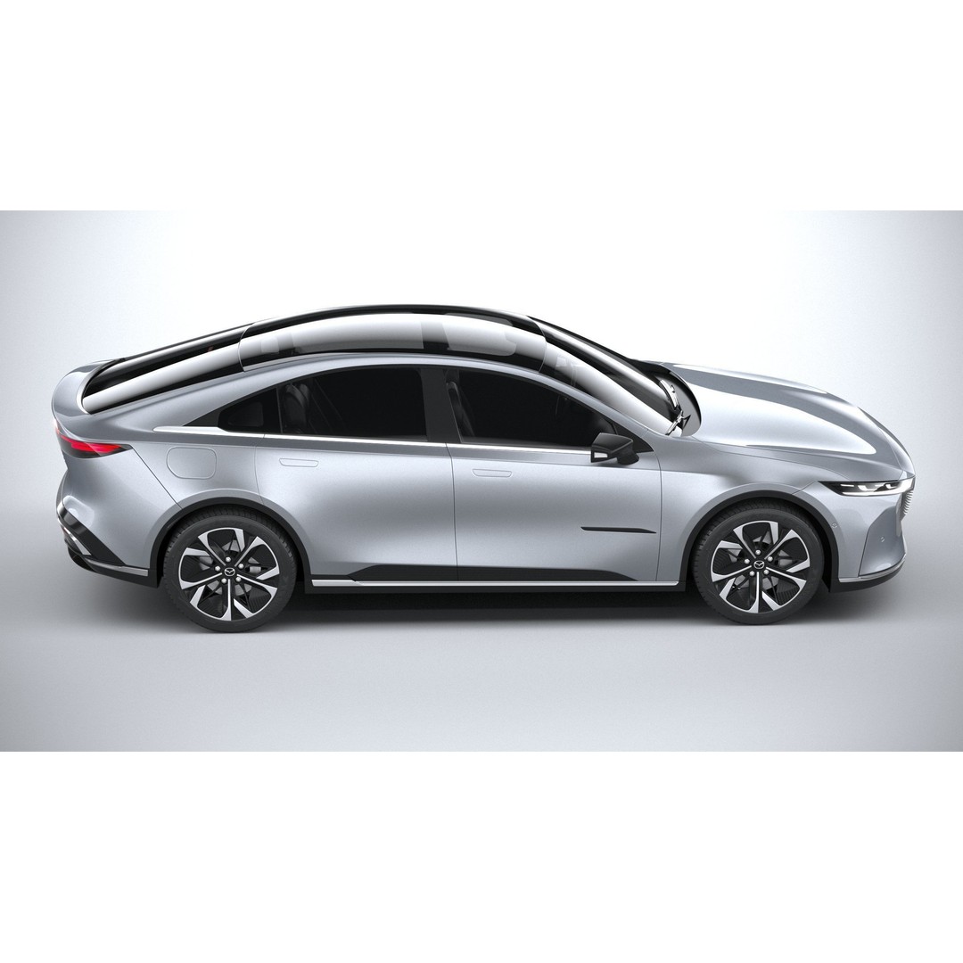 Mazda EZ-6 2025 3D Model – High Poly Luxury Sedan, FBX, OBJ, 3dsmax - View 13