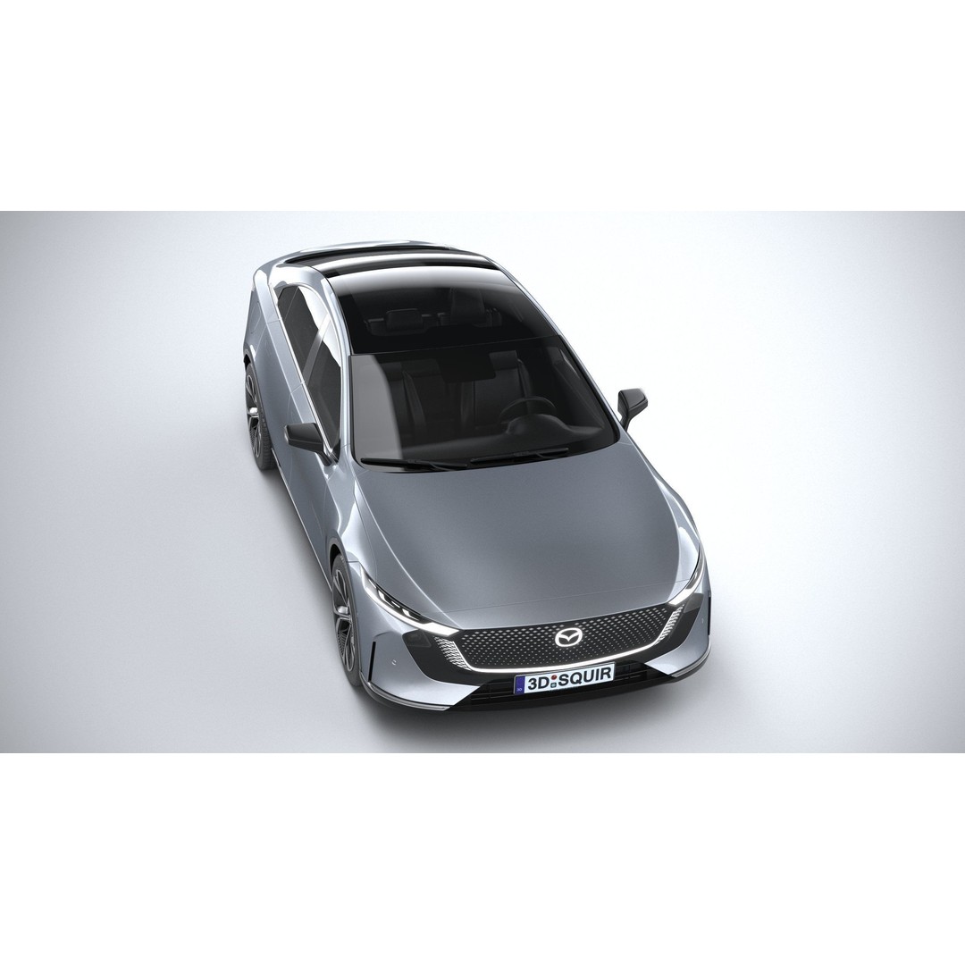 Mazda EZ-6 2025 3D Model – High Poly Luxury Sedan, FBX, OBJ, 3dsmax - View 14